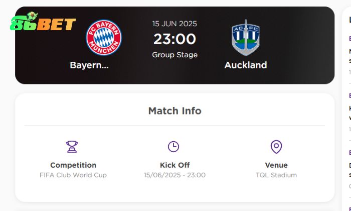 Soi Keo Fifa Club World Cup 2025 Bayern Munich Vs Auckland City 4