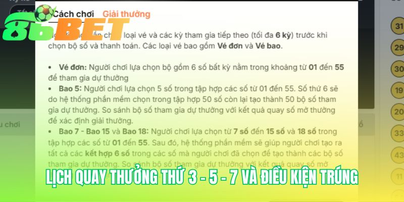 Lich Quay Thuong Thu 3 5 7 Va Dieu Kien Trung